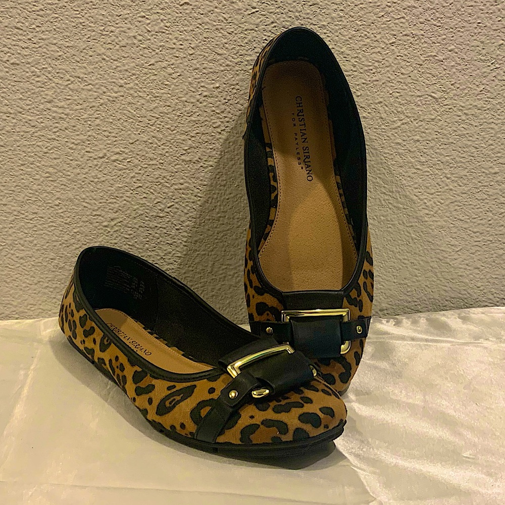 CLOSET FALL STAPLE!!! Adorable Christian Siriano ballet leopard flats!